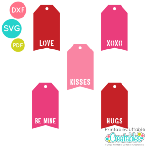 Valentine Sayings Gift Tags Free SVG Files