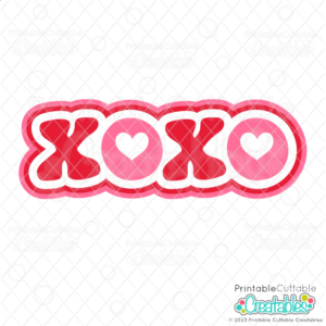 XOXO Retro Free SVG File