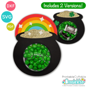 Pot of Gold Dome Candy Holder SVG File