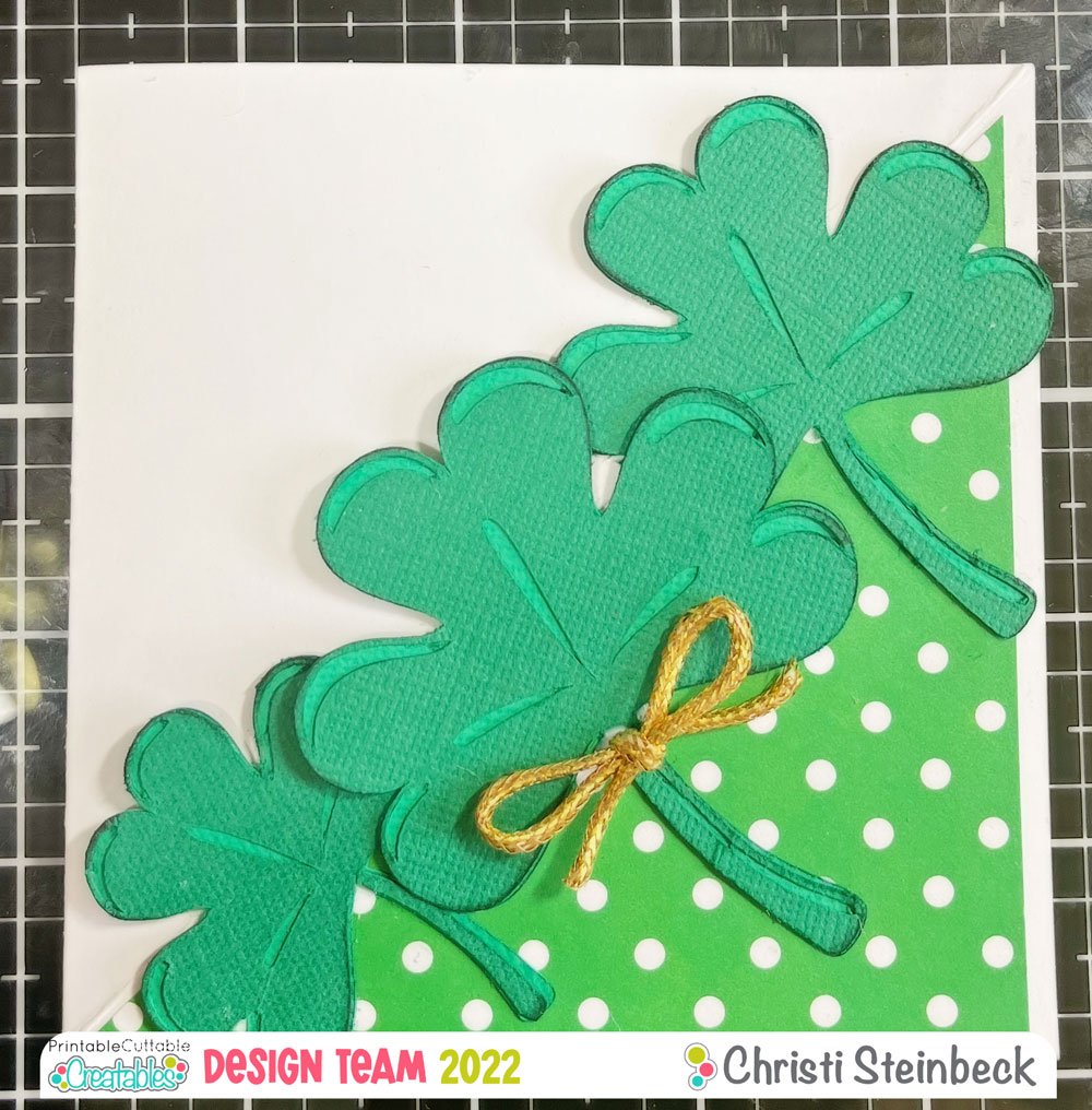 Twisted Easel Fun Fold Card Tutorial 7 St. Patrick's Day Card