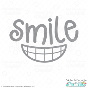 Smile Free SVG Cut File