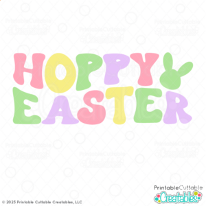 Hoppy Easter Retro Free SVG File