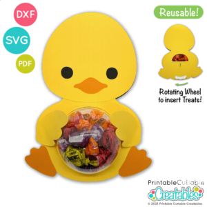 Easter Chick Dome Candy Holder SVG File