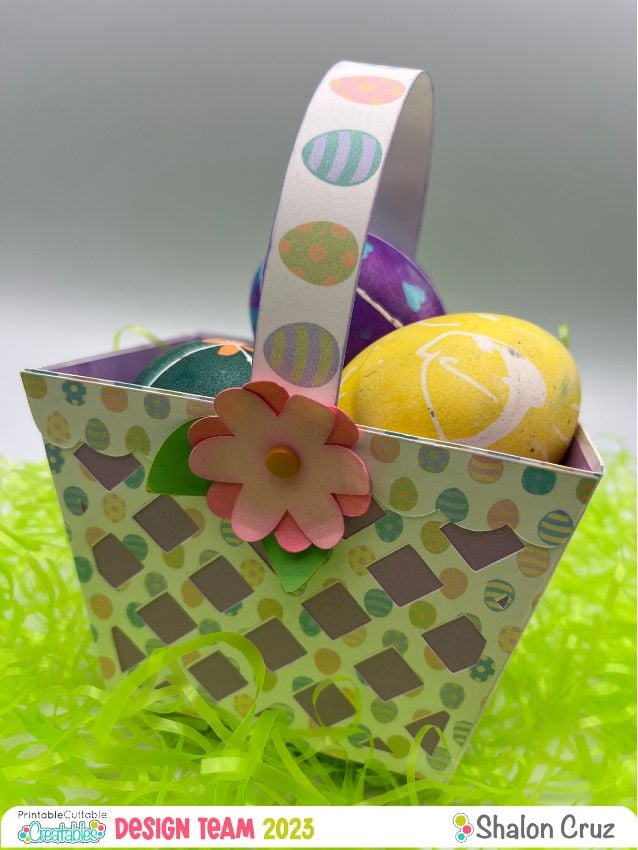 Easter Basket Treat Holder 3 Easter Basket Paper Craft