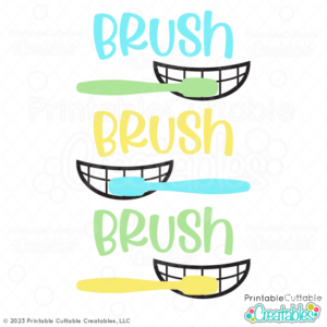 Brush Brush Brush SVG File
