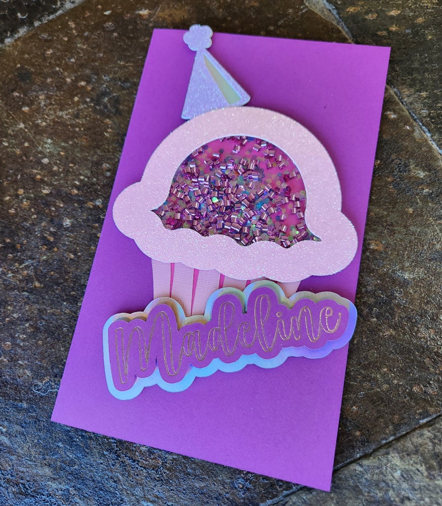 Cupcake Shaker Cards 12 Cupcake Shaker Card