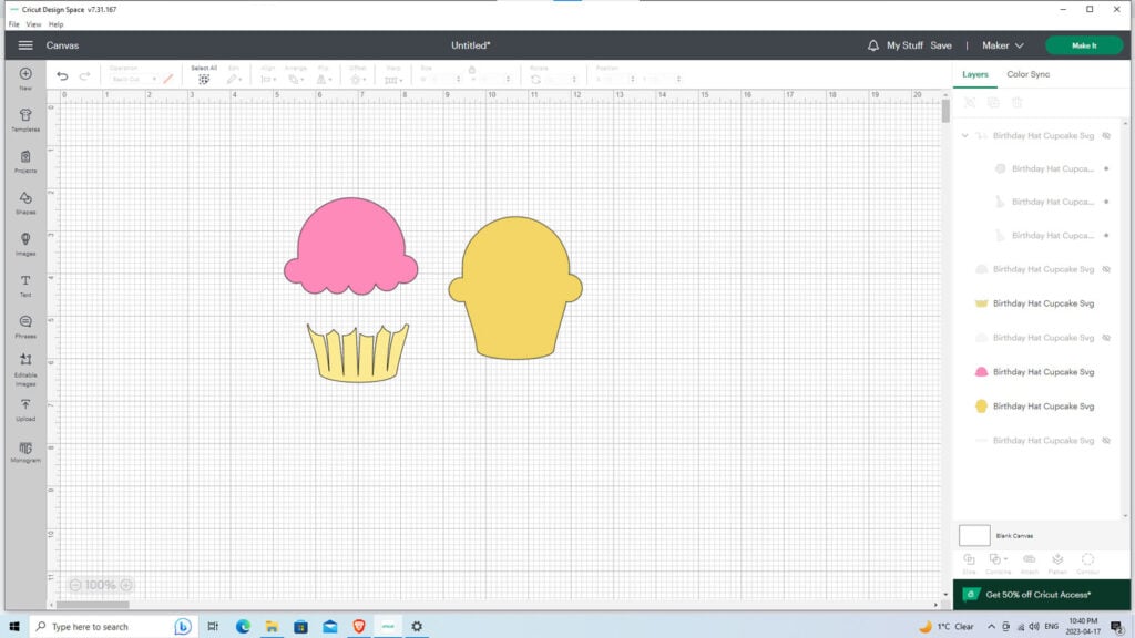 Cupcake Shaker Cards 2 Cupcake Shaker Card Cricut Design Space