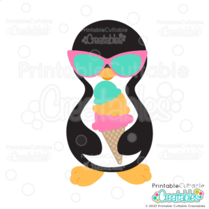 Summer Penguin SVG File