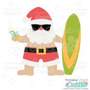 Summer Santa SVG File