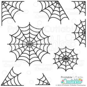 Spiderweb SVG Cut Files Set
