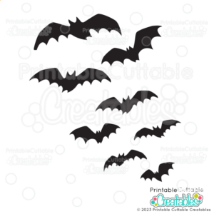 Flying Bats Free SVG Files