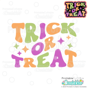 Trick or Treat Wavy SVG Freebie