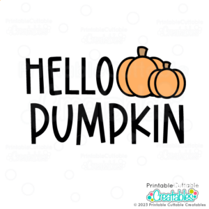 Hello Pumpkin Free SVG Cut File