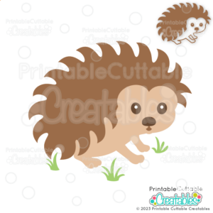 Cute Hedgehog SVG File