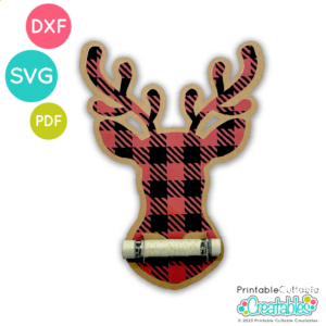 Deer Head Money Holder SVG File