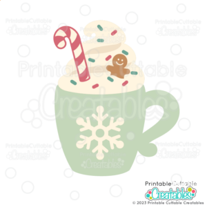 Holiday Hot Cocoa SVG File for Cricut and Silhouette
