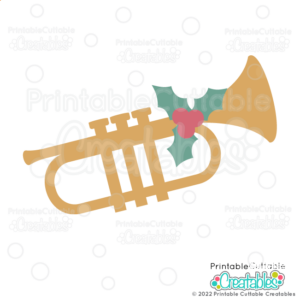 Christmas Trumpet Free SVG File