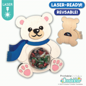 Polar Bear Dome Candy Holder Laser File