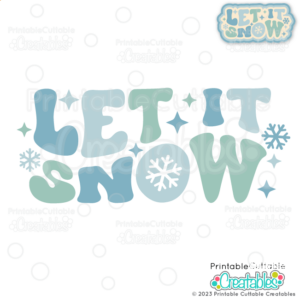 Let It Snow Free SVG File