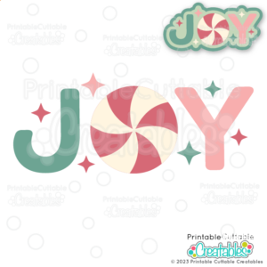 JOY Free Christmas Word SVG File