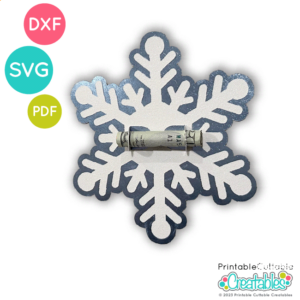 Snowflake Money Holder SVG File