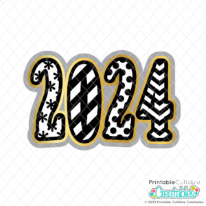 2024 New Year Title Free SVG File