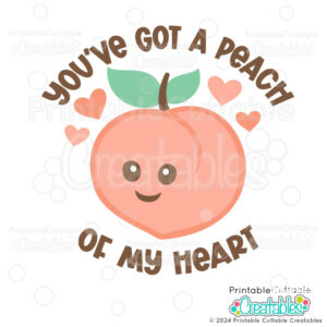 Peach of My Heart SVG File