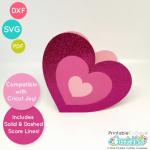 Heart Shape Card Free SVG Cut File