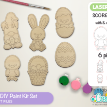 Easter Paint Kit Laser Cut Files for Glowforge & xTool