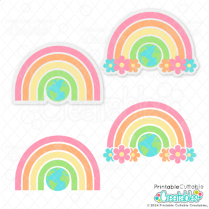 Rainbow Earth SVG