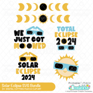 Solar Eclipse SVG Files Bundle