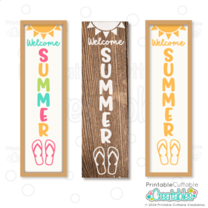 Welcome Summer Porch Sign SVG Free Download
