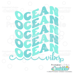 Ocean Vibes SVG Free Cut File