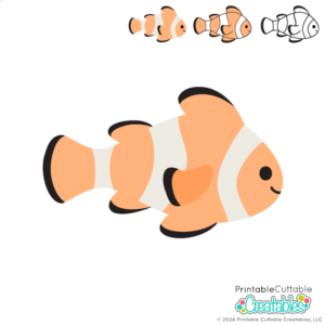 Cute Clownfish SVG File