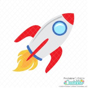 Spaceship Rocket SVG File