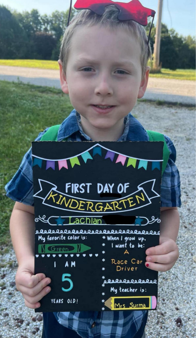 First Day of School Chalkboard