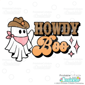 Howdy Boo Cowboy Ghost SVG File