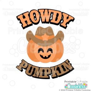 Howdy Pumpkin Western Halloween SVG File