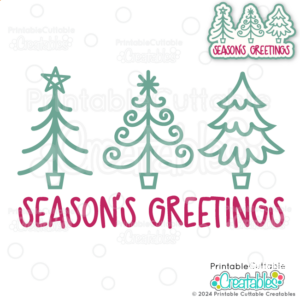 Seasons Greetings SVG Free Cut File