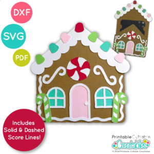 Gingerbread Gift Card Holder SVG File