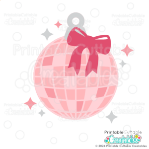 Christmas Disco Ball Free SVG Cut File