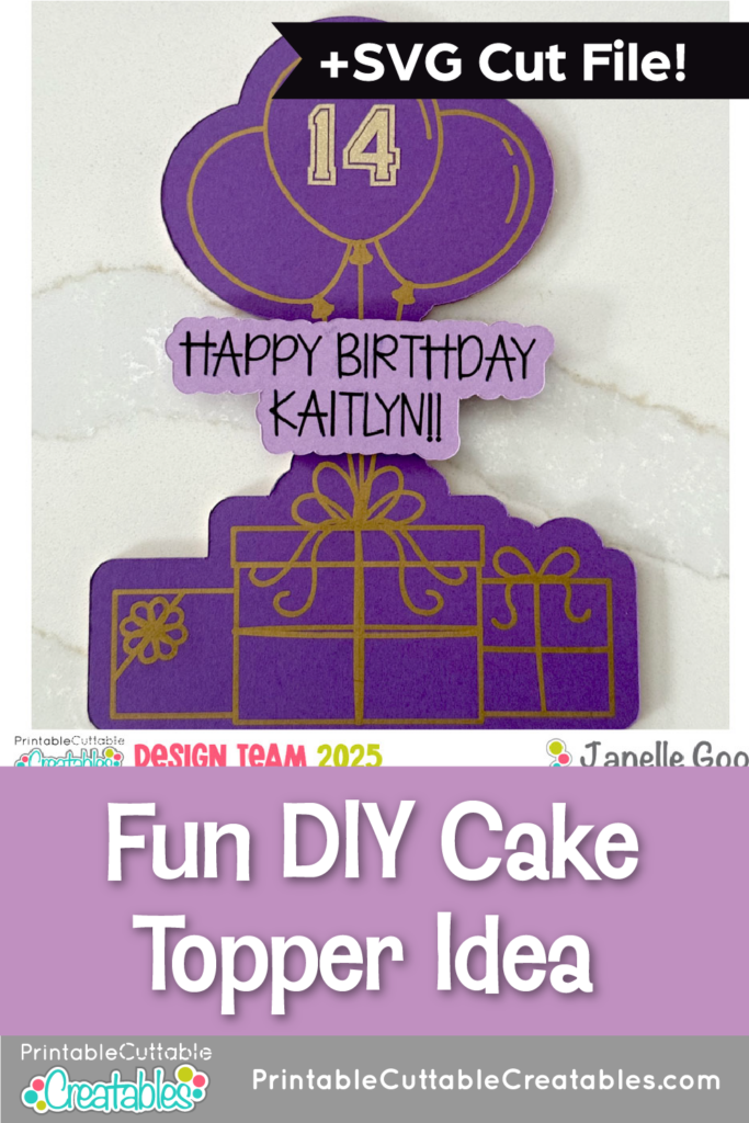 Fun DIY Cake Topper Idea