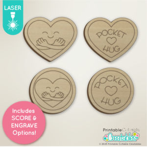 Pocket Hug Tokens Free Laser Cut Files