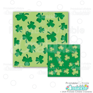 Shamrock Background Stencil SVG Files