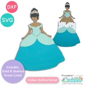 Princess Gift Card Holder SVG File