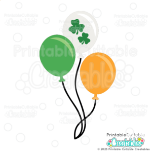 St. Patricks Day Balloons SVG Files and Clipart