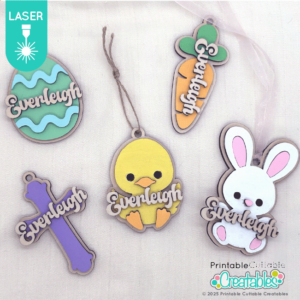 Easer Basket Name Tags Laser Cut Files