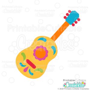 Mexican Guitar SVG File & Clipart