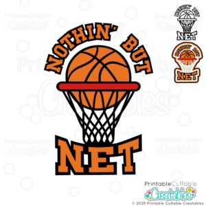 Nothin' but Net Basketball SVG Files