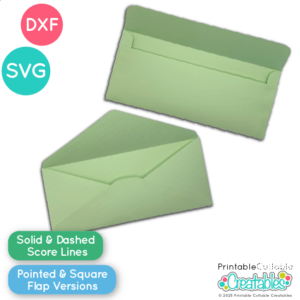 Slimline Card Envelope SVG Files